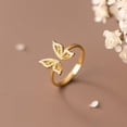 thumbnail image 4 of Jumpingount Anillos de mariposa de plata de ley, anillos de artesanía elegantes y exquisitos para mujeres, anillos de plata de ley Ropa, zapatos y accesorios Miscelánea plata, 4 of 6