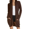 thumbnail image 1 of Women Open Front Cardigan Sweaters Pockets Long Sleeve Shrugs, 1 of 4
