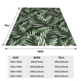 thumbnail image 5 of Bingfone Tropical Palm Leaves1 Print Flannel Fleece Blanket Throw Blanket For Bed,Sofa,Couch,Travel,Camping(80"X60"), 5 of 9
