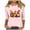 Pink-Tops, variant on Inverlee Womens Thanksgiving Shirts Plus Size Turkey Pumpkin Graphic Tees Comfy 3/4 Sleeve Stretch T-shirts Crewneck Tunic Blouse Tops