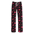 thumbnail image 5 of hotojiny Mens Pajama Pants Breathable Wide Leg Pj Bottoms Lightweight Elastic Waist Heart Valentine's Day Sleepwear S-3XL, 5 of 5