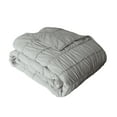 thumbnail image 4 of CEDAR COURT Ultra Soft Garment Washed Ruched 3 PC Quilt Bedding Set - Taupe - Full/Queen, 4 of 6