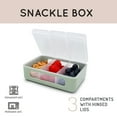 thumbnail image 2 of Melii Snackle Box for Toddler & Kids, 3-Compartment Snack Container, 5.9 oz (175 ml) Each, Sage, 2 of 5