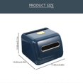 thumbnail image 2 of Tissue Holder Multi Function Paper Holder Napkin Box for Home Use Plastic Blue Easy Placement 1Set, 2 of 4