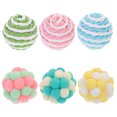 thumbnail image 5 of KAKOWELY juguetes para gatos, pelotas de peluche suaves y coloridas, pelotas interactivas para gatos., 5 of 5