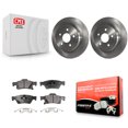 thumbnail image 1 of Transit Auto Rear Disc Brake Rotors and Semi-Metallic Pads Kit for Car Dodge Durango Jeep Grand Cherokee with Solid K8F-101675, 1 of 11