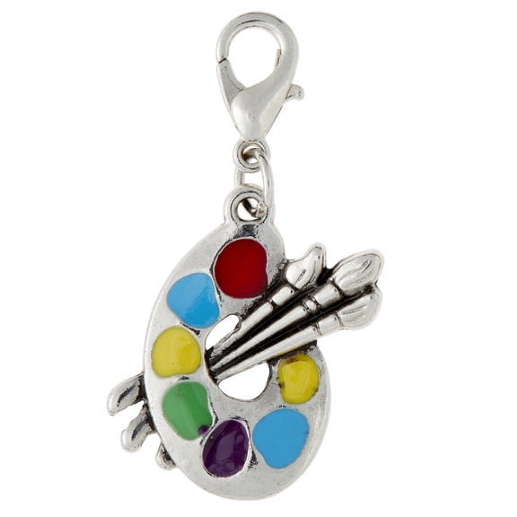 12 Pack: Paint Palette Charm by Bead Landing