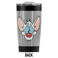 thumbnail image 2 of Pinky And The Brain Pinky Stainless Steel Tumbler 20 oz Coffee Travel Mug/Cup, Vacuum Insulated & Double Wall with Leakproof Sliding Lid | Great for Hot Drinks and Cold Beverages, 2 of 7