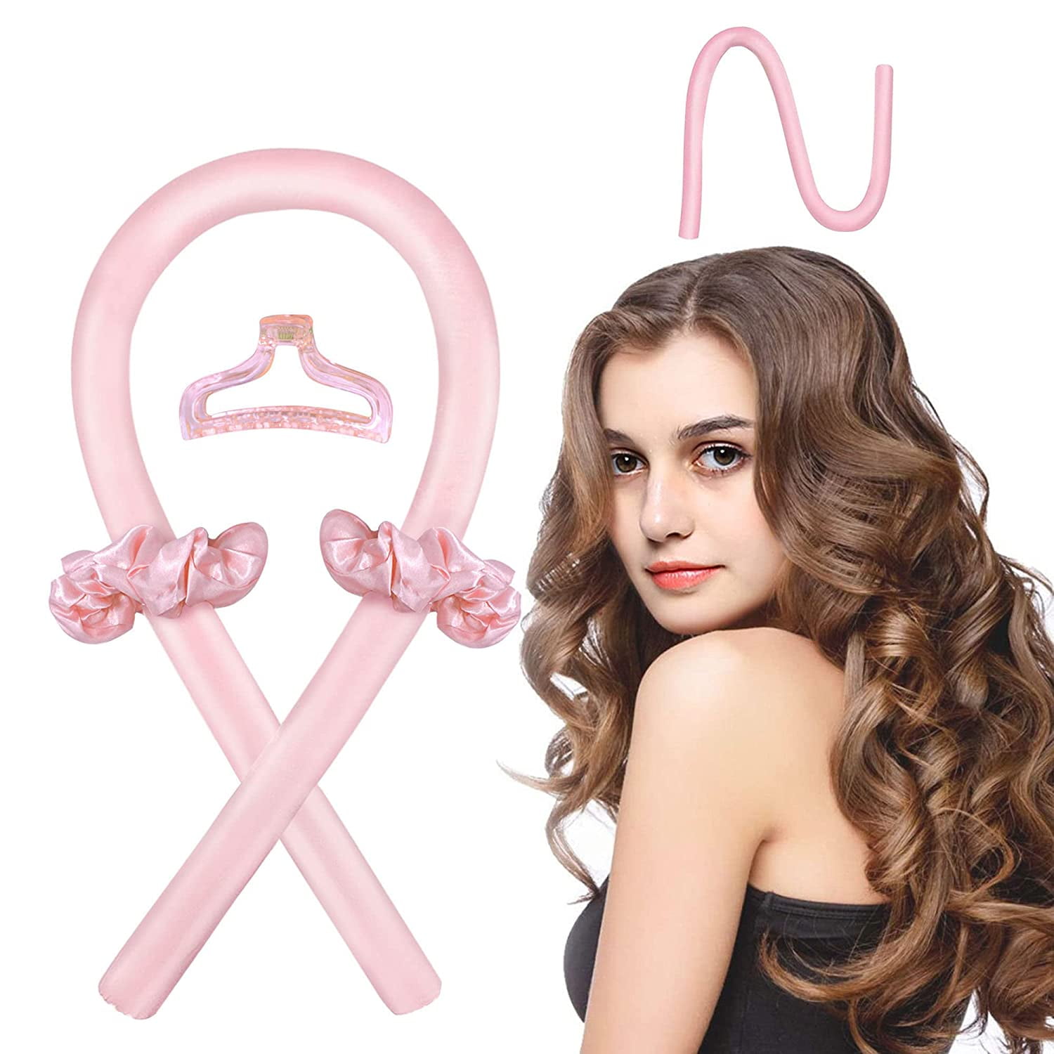 Heatless Hair Curlers for Long Hair, No Heat Curlers Heatless Curls Headband,Soft Foam Hair