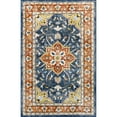 thumbnail image 2 of nuLOOM Zuri Bold Floral Machine Washable Area Rug, 4' x 6', Blue, 2 of 2