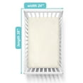 thumbnail image 2 of TL Care 100% Natural Cotton Fitted Mini Crib Sheet 38" x 24" - Soft & Breathable Small Nesting Portable Crib Sheet, Fits Pack N Play Mattresses, Cream, for Boys & Girls, 2 of 6