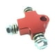 thumbnail image 4 of Manguera de aceite de freno, conector de 3 vías, soporte de tubo de montaje de línea de freno extendida, tornillo incluido para motocicleta ATV y Rojo, 4 of 8