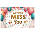 thumbnail image 4 of LUUFILx We Will Miss You Banner Farewell Party Decor Balloons Backdrop Celebration Background Office Send-Off Festive Decoration Goodbye Event Supplies, 4 of 8