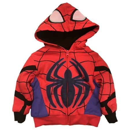 

Marvel Infant & Toddler Boys Red Sherpa Spider-Man Hoodie Sweatshirt Jacket 12m
