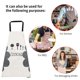 thumbnail image 4 of Billuyoard Delantal de cocina de poliéster impermeable para mujer, baberos para adultos, delantales de limpieza para cafetería, accesorios de cocina, 1 Herramientas y accesorios para hornear Gris Billuyoard HA003509-02, 4 of 6