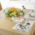 thumbnail image 4 of Ambesonne Flower Place Mats Set of 4, Shabby Plant Roses Buds, Standard Size, Multicolor, 4 of 6