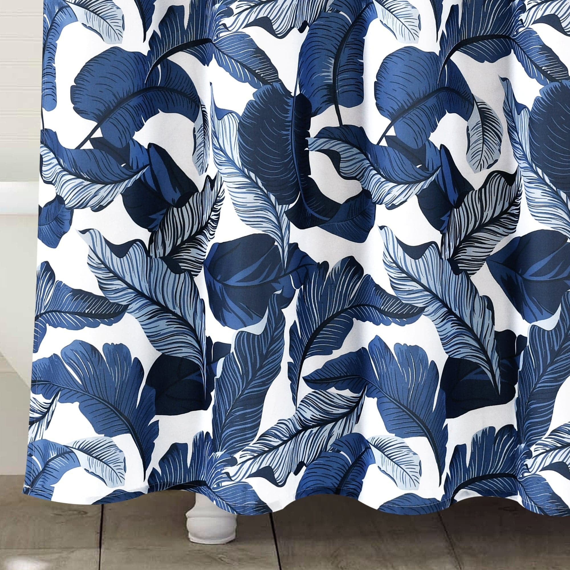 Lush Decor Tropical Paradise Shower Curtain Navy/Blue Single 72x72