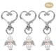 thumbnail image 1 of Blantye 10pcs Llavero - Llavero Hebilla en Forma de corazón Llavero Charm Colgante Bolsa de Regalo Decoración Fiesta Boda Favores(El Conjunto de Plantillas de Primera generación), 1 of 5