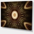 thumbnail image 2 of White Brown Rounded Fractal Flower - Floral Canvas Art Print, 2 of 3