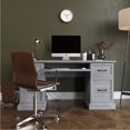 thumbnail image 2 of BELLEZE Rhudi 62" Executive Desk, Stone Grey, 2 of 7