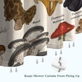 thumbnail image 6 of Brown Mushroom Sketch Beige Pattern Shower Curtain 72"x84" ,Bathroom Decorative Shower Curtains Set with 12 Hooks,Modern Waterproof Washable Shower Curtain, 6 of 6