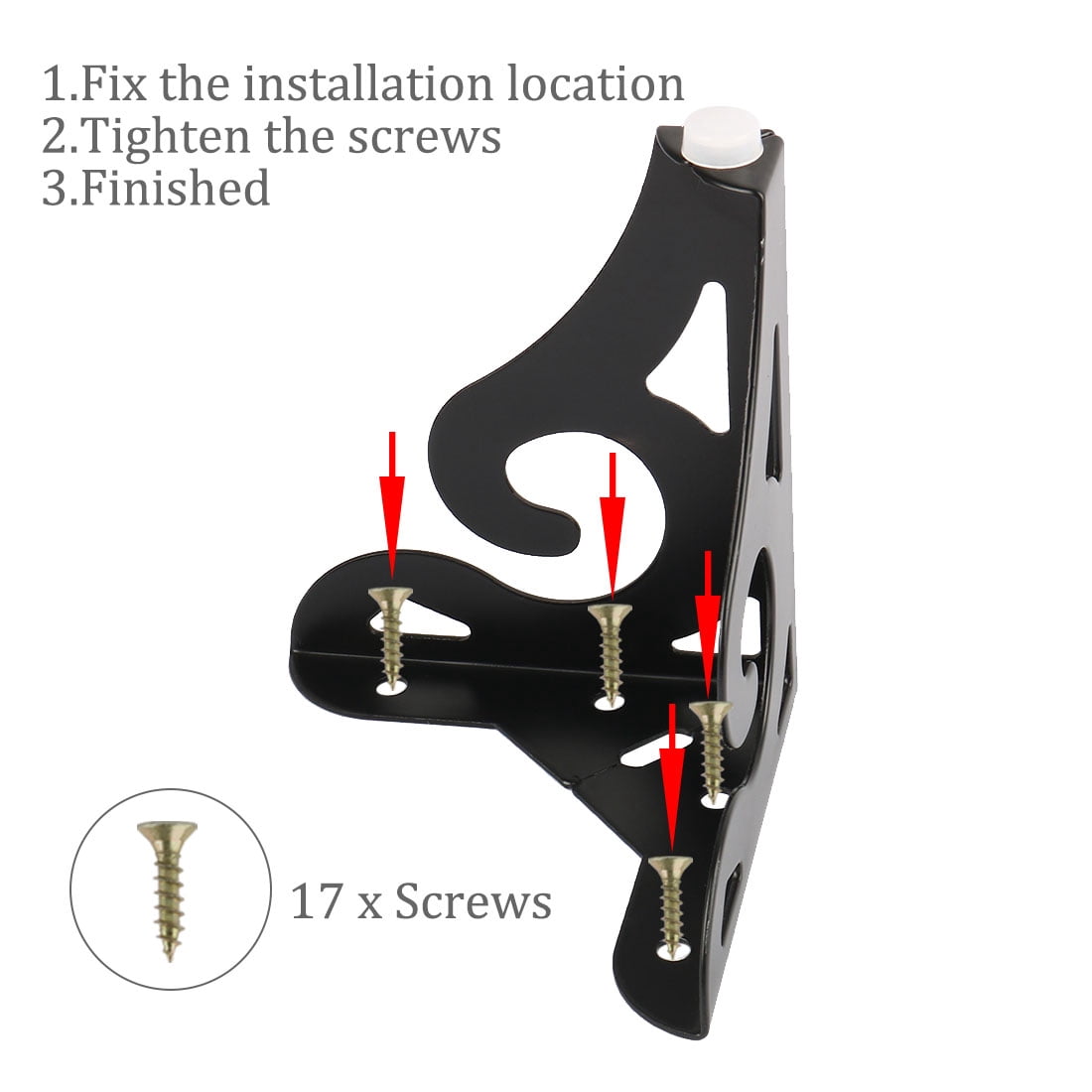 Unique Bargains Metal 4 Pcs Furniture Legs for Sofa Cabinet 3.86" x 3.86" x 4.92"