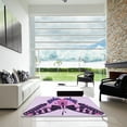 thumbnail image 7 of Ahgly Company Machine Washable Indoor Rectangle Transitional Blossom Pink Area Rugs, 6' x 9', 7 of 7
