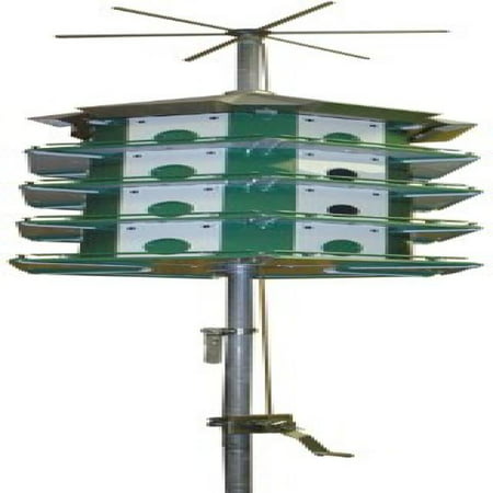 Trio Purple Martin Castle Safety System with Pole, 24 (Best Bird Feeder Pole System)