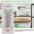 thumbnail image 2 of HELIAHOO Outdoor/Indoor Thermometer Hygrometer, Humidity Meter,Thermometer,Temperature and Humidity Meter with Celsius/Fahrenheit (℃/℉) for Patio Field Cellar Garden Humidors Greenhouse AZ83-21527, 2 of 9