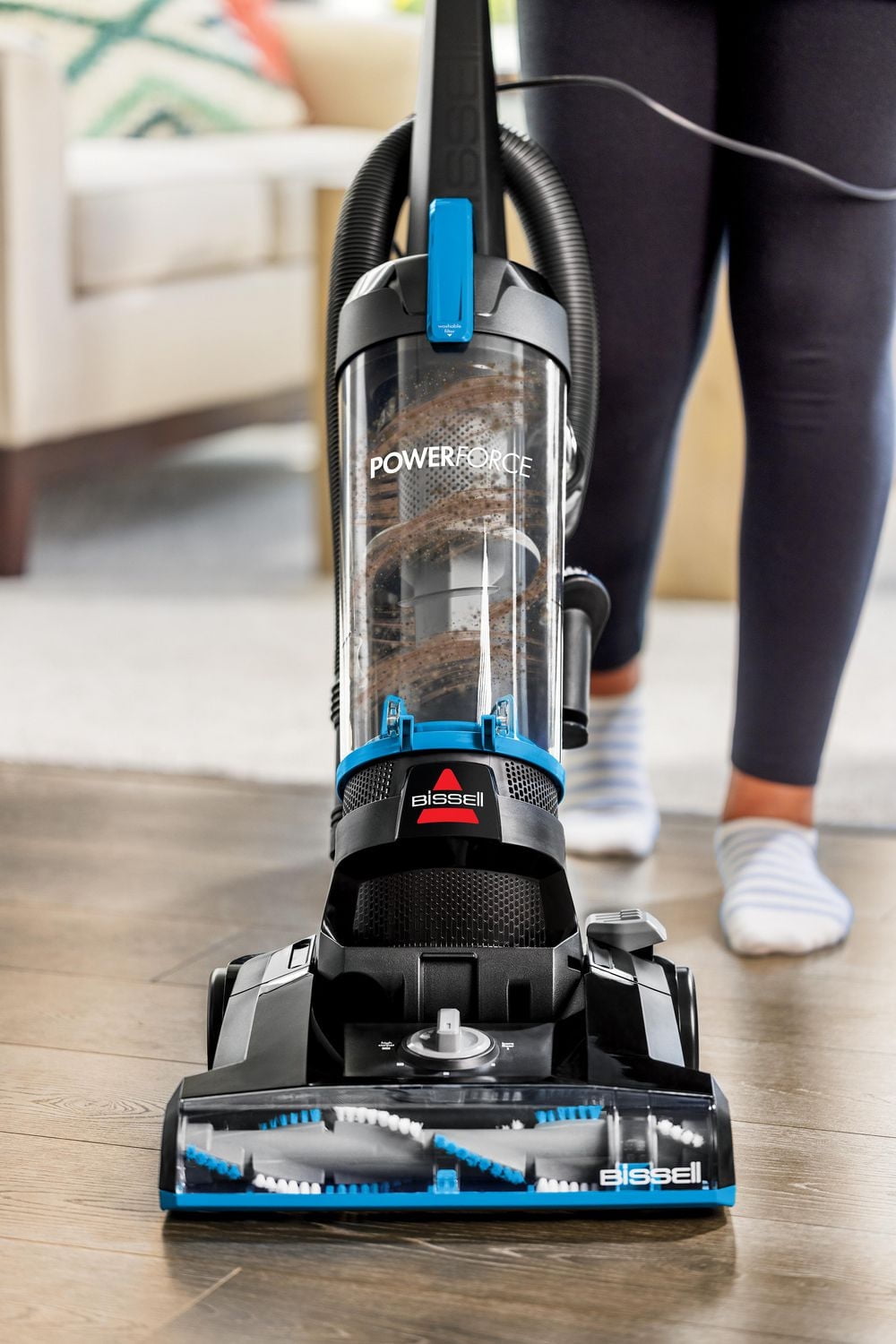BISSELL® PowerForce® Bagless Upright Vacuum, Lightweight, powerful vacuum