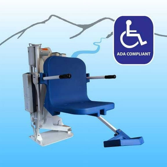 Aqua Creek Products F-004PLB-DD12-AT1 Pro Pool Lift with Anchor for 12" Deep Draft - 300lb Capacity