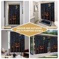thumbnail image 5 of Halloween Shower Curtain - Water Repellent Fabric Shower Curtains Washable, Spooky Pumpkin Black Cat Ghost Moonligh Decorative Polyester Cloth Bathroom Curtains Modern Bath Decor 36"x72", 5 of 8