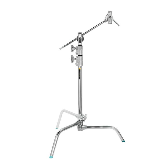 Flashpoint 20" Quick Sliding Leg C-Stand Kit with 2.5" Grip Head & 20" Grip Arm (Chrome)