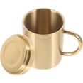 thumbnail image 1 of UPOUART Golden Stainless Steel Water Cup Double-layer Structure for Home Dining 1Pack Back to School, 1 of 8