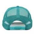 thumbnail image 3 of DALIX Youth Mesh Trucker Cap - Adjustable Hat in Teal/White Front Foam, 3 of 7