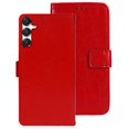 thumbnail image 1 of IDEWEI For Samsung Galaxy A16 4G/5G Stand Case Crazy Horse Texture Leather Phone Cover - Red, 1 of 5