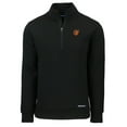thumbnail image 2 of Men's Cutter & Buck  Black Baltimore Orioles Roam Eco Recycled Quarter-Zip Pullover, 2 of 3