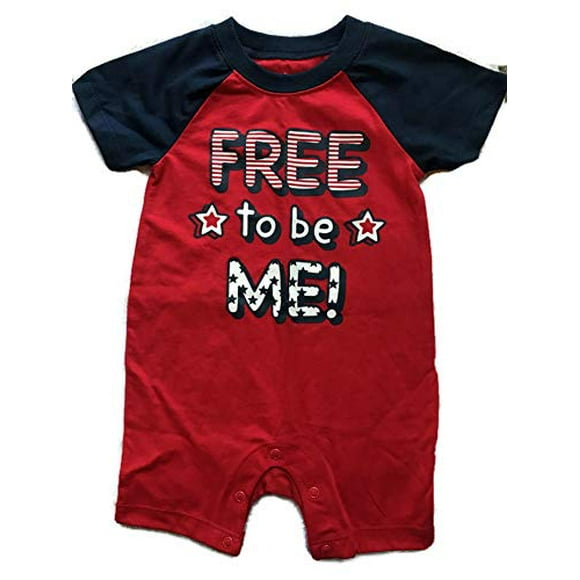 Way To Celebrate Baby Boys To Be Me Romper (3-6 Months) Red