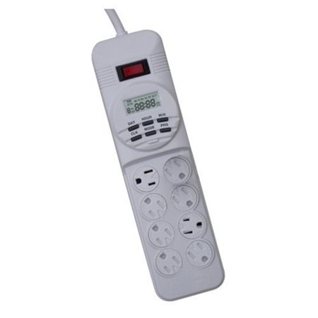 Utilitech 0331645 Digital 8-Outlet Power Strip Timer - Walmart.com