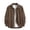 Brown, variant on Jalioing Mens Corduroy Jacket Vintage Casual Long Sleeve Collared Button Down Jacket Business Fashion Solid Outerwear