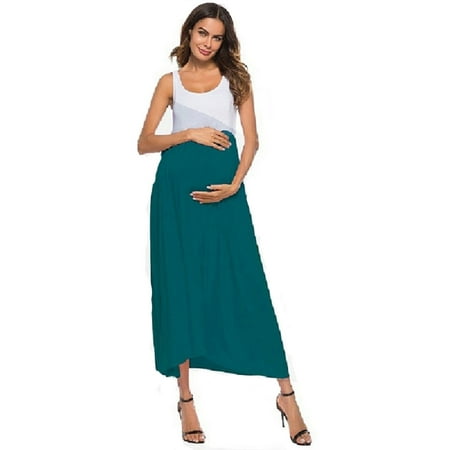 

Leutsin Pregnt Women Clothes Sleeveless Vest Soild Color Casual Sexy Dress
