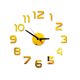 thumbnail image 1 of Reloj de pared DIY: adhesivo de espejo 3D, mecanismo silencioso, funciona con pilas, para decoración del hogar o la oficina, 1 of 3