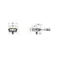 thumbnail image 2 of mPower Driving/Fog Light EMPR10038-WW Driving/Fog Light; ORV; LED Bulb; Clear Bulbs; 2.61 Inch x 1.2 Inch Rectangular; Spot/Flood Beam; 2764 Raw Lumens; Shatterproof Silicone Clear Lens, 2 of 9