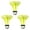 Jaune, variante sur Kyusrd Aubaines d'Été pour Terrasse Extérieure!Boutons de Navette Extérieurs Coupe-Vent 3 Pcs, pour l'Entraînement au Badminton en Nylon