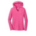 thumbnail image 5 of District Made Ladies Perfect Tri Long Sleeve Hoodie-M (Fuchsia Frost), 5 of 6