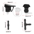 thumbnail image 3 of Unique Bargains 1 Set Windshield Fluid Squirter Nozzle Wiper, 3 of 7