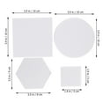 thumbnail image 2 of NIYANGLE 4Pcs Photo Props Geometric Cube White Cuboid for Outdoor Shooting 3.94X3.94X1.57in, 2 of 7