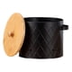 thumbnail image 3 of Recipiente de almacenamiento de cocina, contenedor de almacenamiento de alimentos con tapas, latas de almacenamiento de patatas de Metal para el hogar Negro Grande Macarena Botes de cocina, 3 of 8