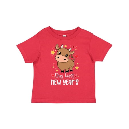 

Inktastic My 1st New Years Cute Ox Boys or Girls Toddler T-Shirt