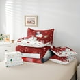 thumbnail image 6 of Homewish Kawaii Red Snowman 7-Piece Twin Bedding Sets for Teens Boys Girls,Merry Christmas Bedding Comforter Set,Xmas Snowflake Breathable Sheet Sets,Super Cozy Room Decor,Reversible, 6 of 8